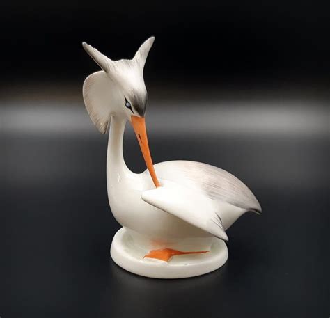 Aquincum Great Crested Grebe Porcelain Catawiki