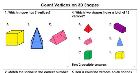 Year 2 Count Vertices On 3d Shapes Lesson Classroom Secrets Classroom Secrets