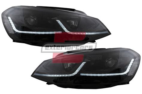 Vw Golf Led Prednji Farovi Seq Migavci G Look Crna