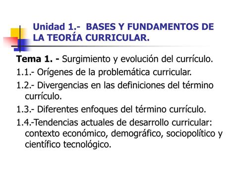 PPT TEORÍA Y DESARROLLO CURRICULAR PowerPoint Presentation free