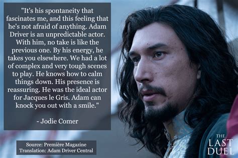 Jodie Comer on working with Adam Driver, courtesy of Première Magazine ...