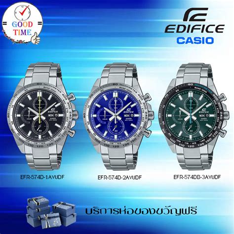 Casio Edifice แท นาฬกาขอมอผชาย รน EFR 574D 1AVUDF 2AVUDF 3AVUDF