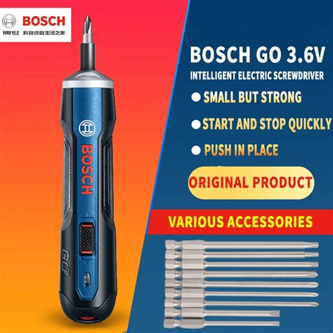 Bosch Go Rechargeable 3 6V Smart Cordless Screwdriver Mini Power Tool