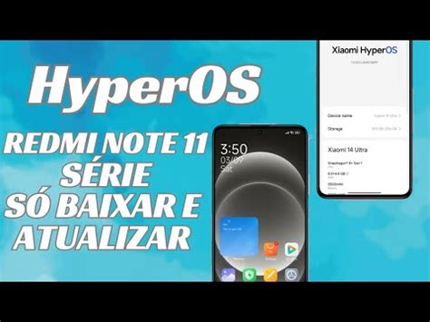 Redmi Note 11 Série HyperOS oficial Atualize Agora YouTube