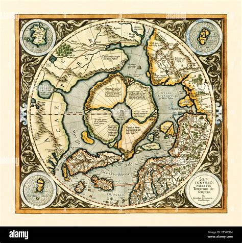 Arctic Ocean Map Hi Res Stock Photography And Images Alamy