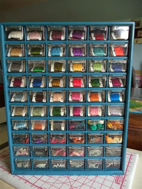 Embroidery Floss Storage Drawers Hand Embroidery