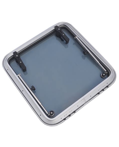 Galamarine Deck Hatch Anodized Aluminum Square Hatch With Tempered Glass For Boat Yacht Rv 6