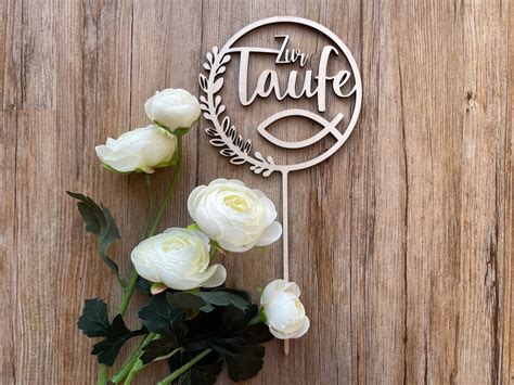 Cake Topper Taufe Tortendeko Deko Torte Tortenstecker Etsy De