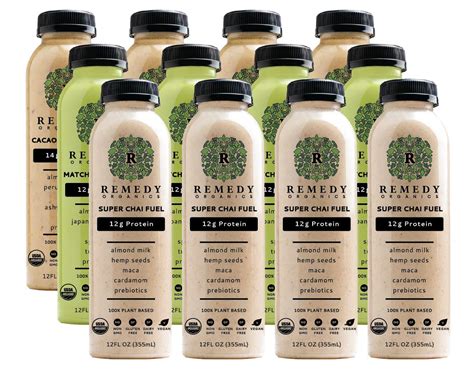 Remedy Organics Plant Based Protein Shakes 12 Pack USDA Organic