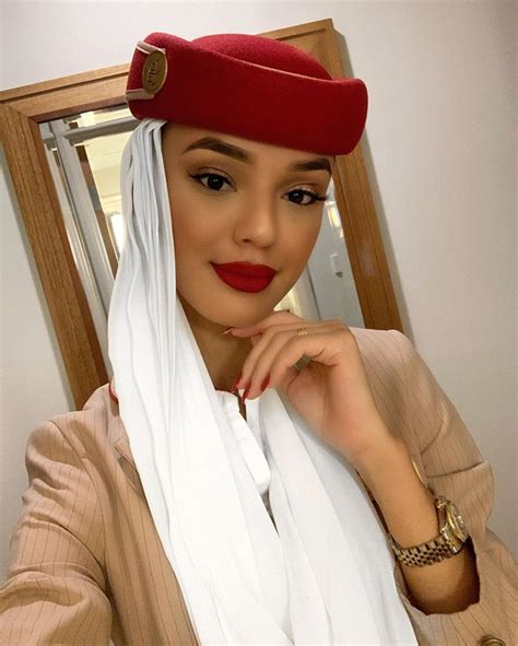 Emirates Cabin Crew Flight Attendant Uniform Concorde Red Hats