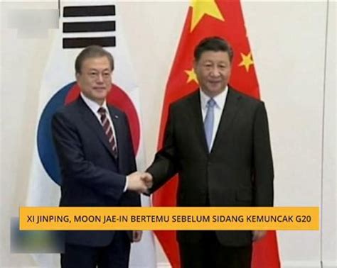 Xi Jinping Moon Jae In Bertemu Sebelum Sidang Kemuncak G Video