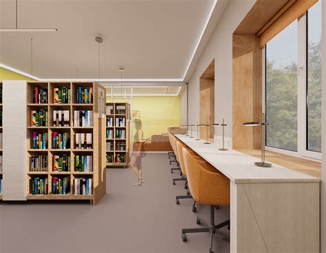 SCHOOL INTERIOR DESIGN IN MODERN STYLE :: Behance