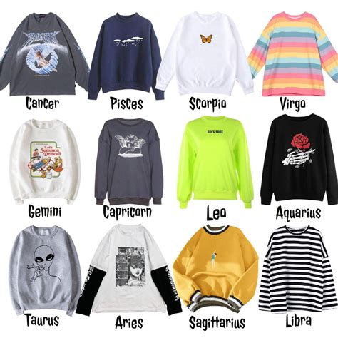 Aesthetic Sweatshirt For Your Zodiac Sign Aesthetic Style