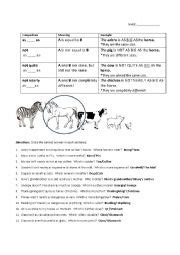 Comparatives Superiority Inferiority Equality Esl Worksheet By