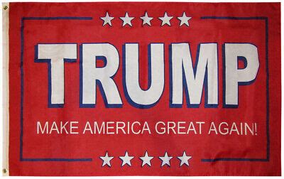 X Trump Make America Great Again Red Polyester Flag X