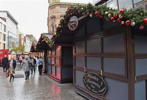 Liverpool Christmas Market Stalls Being Set Up Liverpool Echo