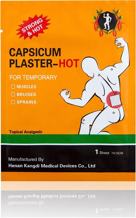 Amazon Kongdy Capsaicin Patches Counts Max Strength Hot