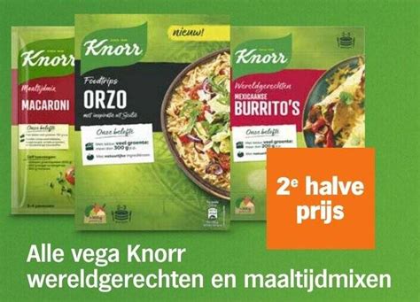 Alle Vega Knorr Wereldgerechten En Maaltijdmixen Aanbieding Bij Albert