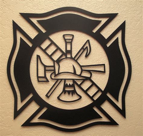 Fireman Maltese Cross By Bcmetalcraft On Etsy