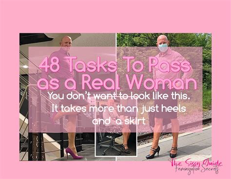 48 Crossdressings Tasks To Pass As A Real Woman Sissy Task Crossdresser