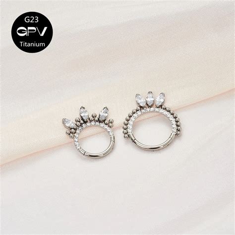 Anillos De Segmento Sin Costuras De Titanio G23 Aros Para La Nariz