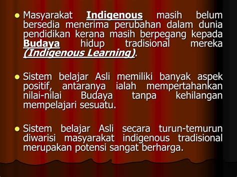 Ketaksamaan Peluang Pendidikan Murid Orang Asli Peribumi Ppt