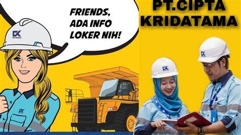 Lowongan Pekerjaan Tambang Batubara Pt Cipta Kridatama Site Kalimantan