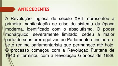 RevoluÇÃo Inglesa SÉculo Xvii Ppt Carregar