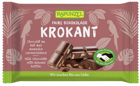 Rapunzel Vollmilch Schokolade Mit Mandelkrokant HIH 12 X 100g Online Kaufen