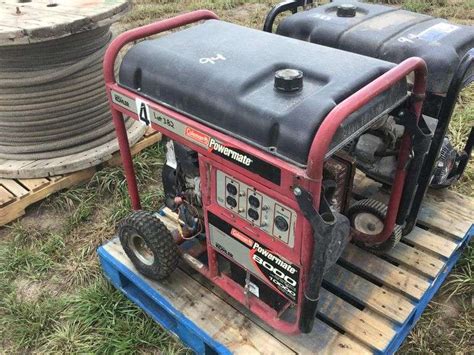 Coleman Powermate Generator Adam Marshall Land Auction Llc