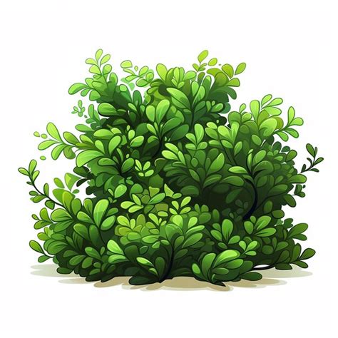 Premium Photo Isolated Garden Bush Vector Green Shrub Hedge