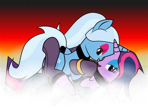 2061454 Suggestive Artist Dekomaru Edit Trixie Twilight Sparkle