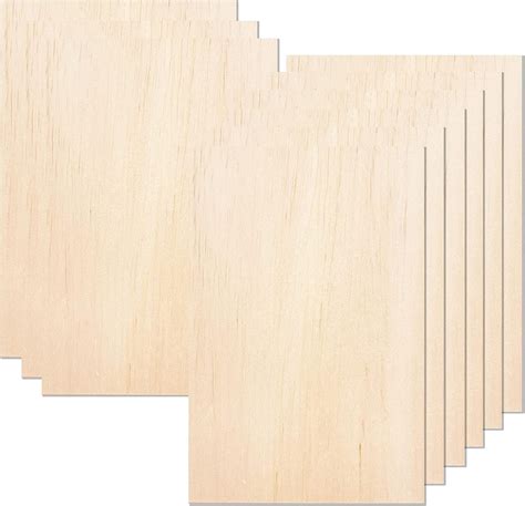 Pack Basswood Sheets Thin Balsa Wood Sheets For Craft Laser Wood