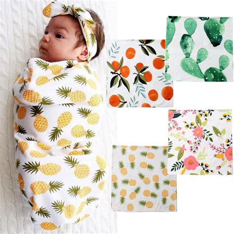 Organic Cotton Swaddle Muslin Blanket Newborn Baby Wrap Swaddling