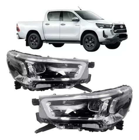 Par Farol Toyota Hilux Led 2021 2022 2023 Led Parcelamento Sem Juros