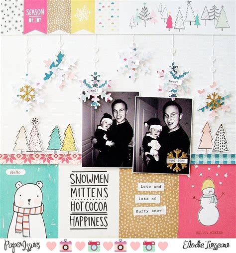 You Melt My Heart Project Idea Scrapbook Winter Scrapbook