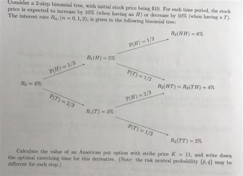 Solved Consider A Step Binomial Tree With Initial Stock Chegg