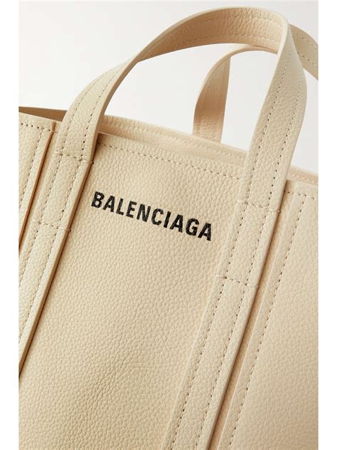 BALENCIAGA North South Everyday Small Printed Textured Leather Tote