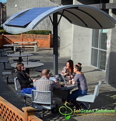 Introducing The New Outdoor Solar Charging Table That Powers Your