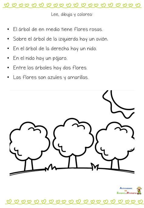 Dibujos De Primavera Completa Y Colorea Siguiendo Las Instrucciones