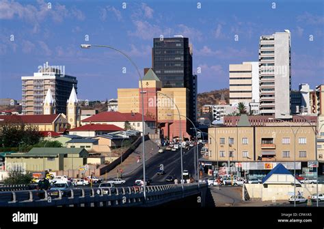 Namibia Windhoek Skyline High Resolution Stock Photography and Images ...