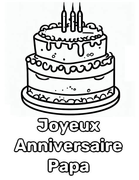 Coloriage L Anniversaire De Papa T L Charger Et Imprimer Gratuit Sur