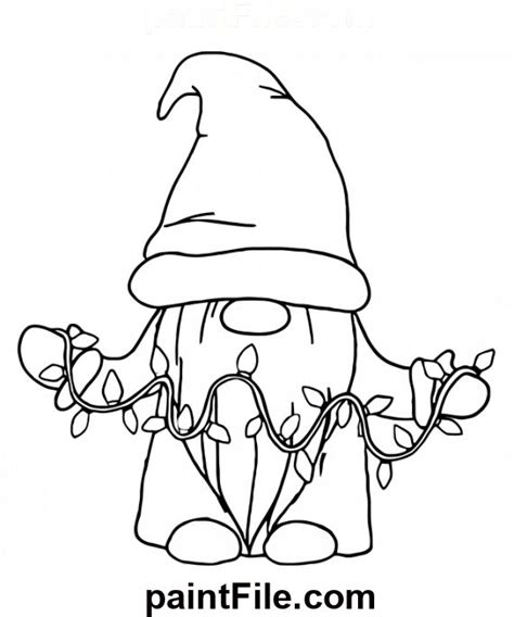 Christmas Elves With Lights Coloring Page Christmas Coloring Sheets