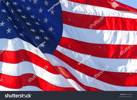 United States Flag Flapping Wind Stock Photo 1676236 Shutterstock