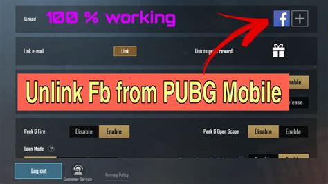 How To Unlink Facebook From PUBG Mobile Remove Fb From PubgM YouTube