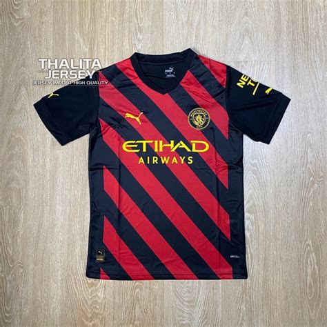 Jual Jersey Baju Sepak Bola Mancity Away Grade Ori Shopee