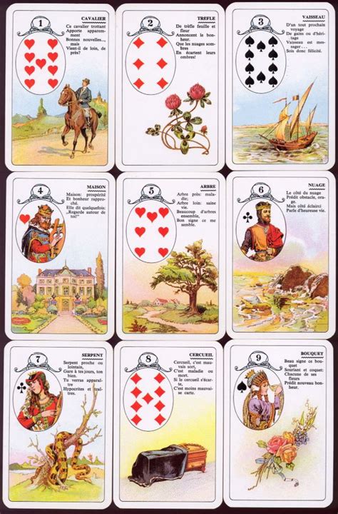 Le Petit Lenormand Cartomancie Jeu De Cartes Boule De Papier