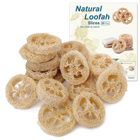 Natural Loofah Slices For Soap Making 20 Pack Organic Luffa