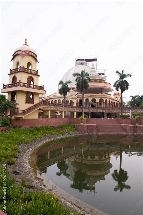 Temple Of The Vedic Planetarium Or Hindu God Krishna And Radha At