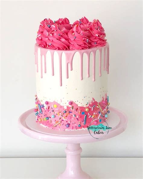 Bubblegum Pink Sprinkle Cake Circus Animal Cookie Buttercream